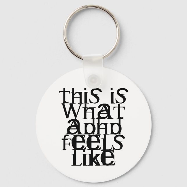 Chaveiro Este é o ADHD (Frente)