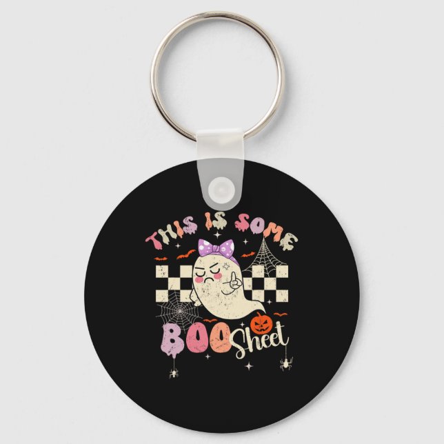 Chaveiro Este É O Boo Sheet Ghost Retro Halloween Costu (Frente)