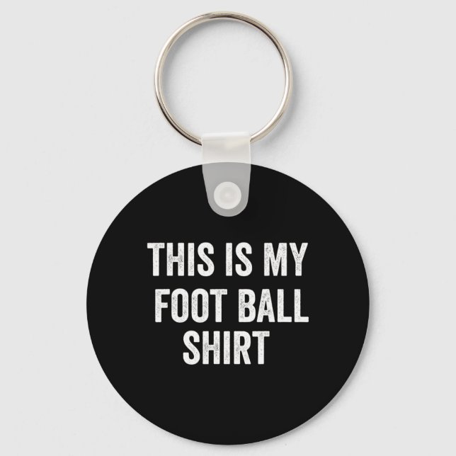Chaveiro Este é o meu futebol divertido para os fãs (Frente)