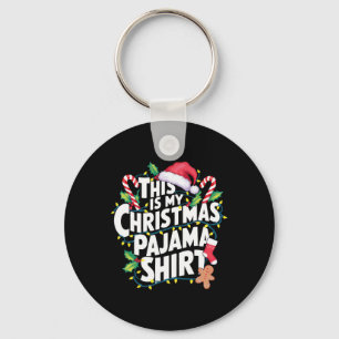 Chaveiro Este É O Meu Natal Pajama Santa Hat, Fama Correspo