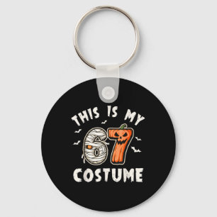Chaveiro Este é o meu número 6 7 do traje de Halloween 67 M