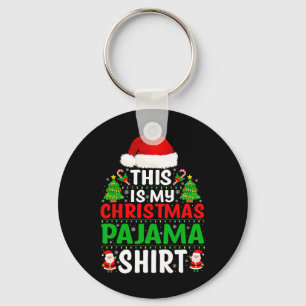 Chaveiro Este É O Meu Pajama De Natal A Camisa Engraçada Xm