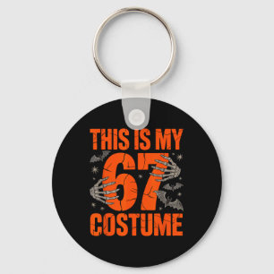 Chaveiro Este É o Meu Traje de Halloween 67 Número 6 7 Meme
