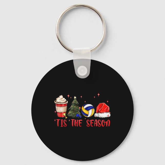 Chaveiro Este É O Natal Do Café Santa Hat Da Época (Frente)