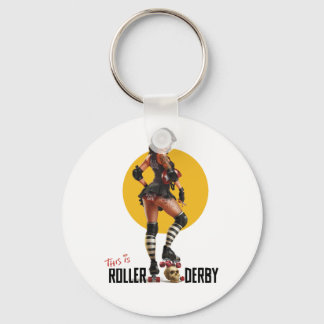 Chaveiro Este É Roller Derby Key Chain