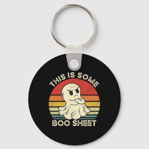 Chaveiro Este É Um Bloco Engraçado Fantasma Retro Halloween
