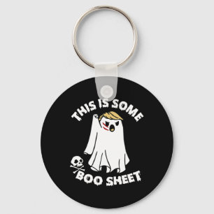 Chaveiro Este É Um Boo Folheto Ghost Engraçado Trump Hallow