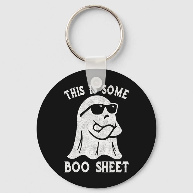 Chaveiro Este É Um Brinde De Boo Sheet Halloween. (Frente)