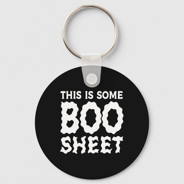 Chaveiro Este É Um Brinde De Boo Sheet Halloween. (Frente)