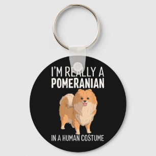Chaveiro Este é um disfarce humano um cachorro pomerânia ha