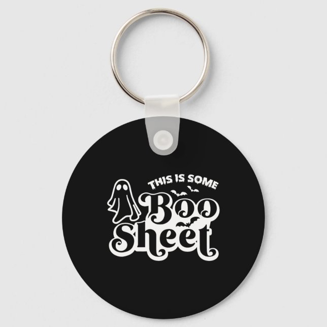 Chaveiro Este é um lençol de Halloween Ghost Engraçado para (Frente)