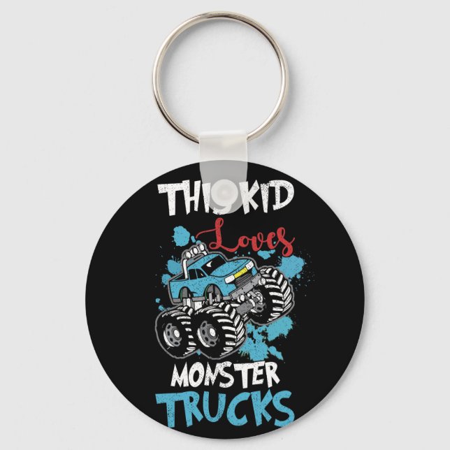Chaveiro Este Miúdo Adora O Tee Monster Trucks (Frente)