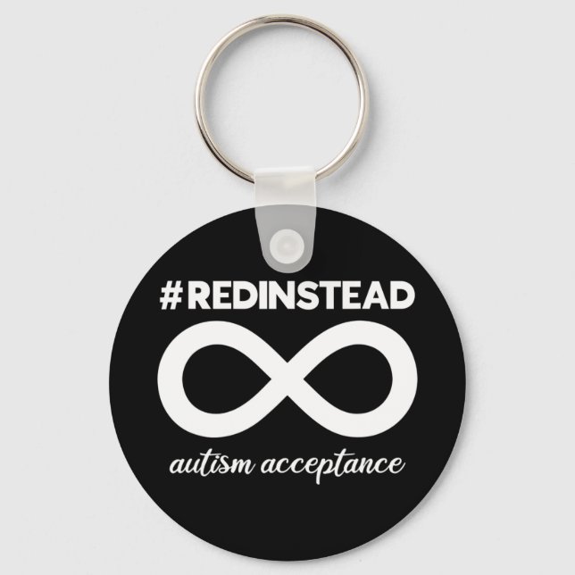 Chaveiro Este visto vermelho em vez do design pode ajudar a (Frente)