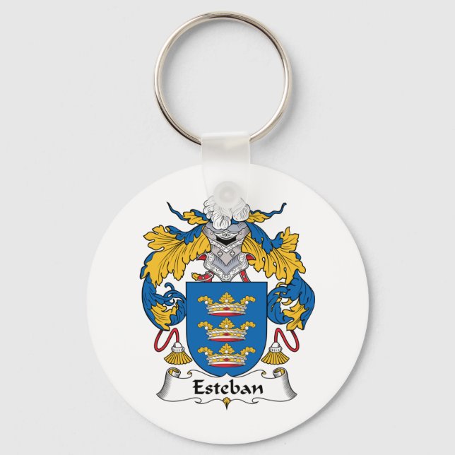 Chaveiro Esteban Family Crest (Frente)