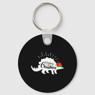 Chaveiro Estegossauro Feliz Natal Dinossauro Engraçado 