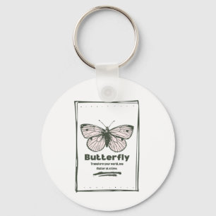 Chaveiro Estética da borboleta   Natureza - Design inspirad