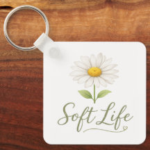 Estética de Vida Suave Daisy Aquarela Floral Porta