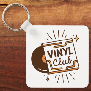 Chaveiro Estética musical analógica de clube de vinil