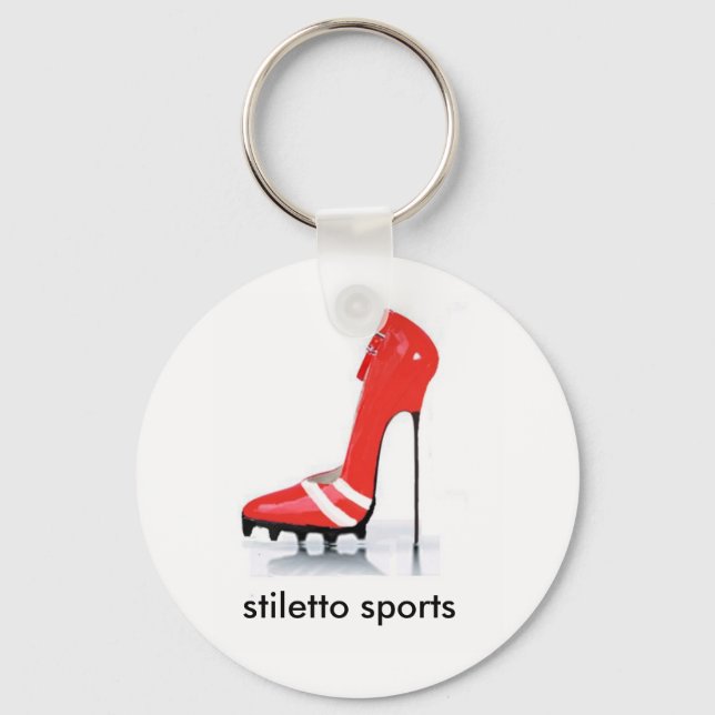 Chaveiro estiletto vermelho, estiletto (Frente)