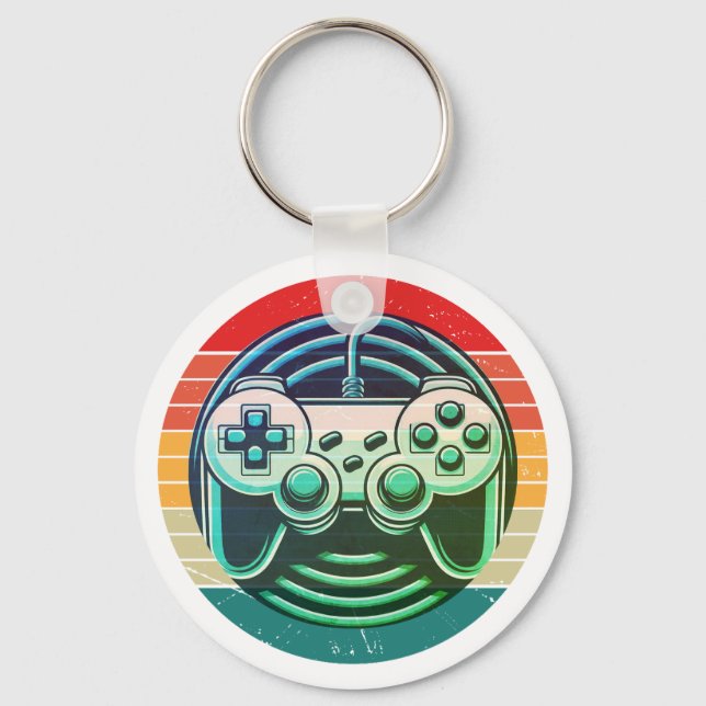 Chaveiro Estilo Arcade Retro Gamer (Frente)