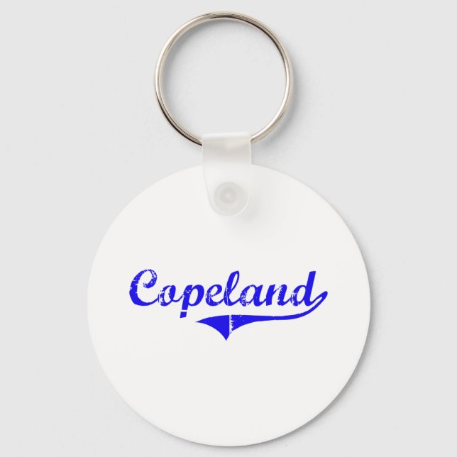 Chaveiro Estilo Clássico de Sobrenome Copeland (Frente)
