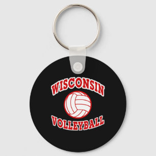 Chaveiro Estilo clássico de voleibol de Wisconsin