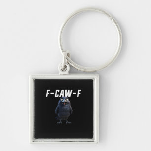 Chaveiro Estilo Criativo Engraçado do Corvo F Caw F