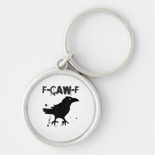 Chaveiro Estilo Criativo Humor Corvo Café Grunge F Caw F