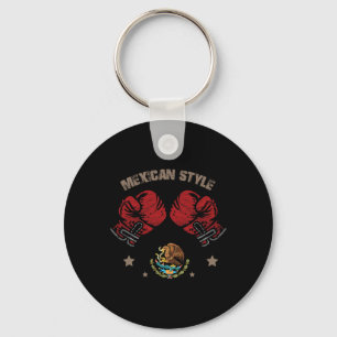 Chaveiro Estilo de Boxing Mexicano Bandeira México Estilo d