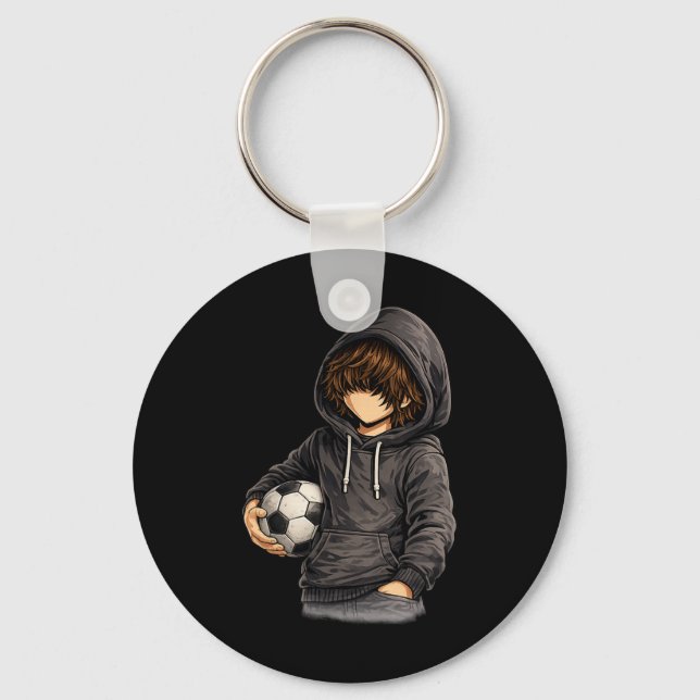 Chaveiro Estilo de capuz Rock On Futebol Péll  (Frente)