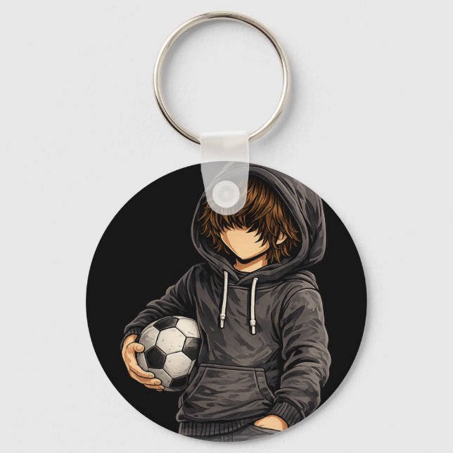 Chaveiro Estilo de capuz Rock On Futebol Péll  (Frente)