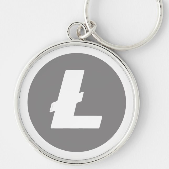 Chaveiro estilo de criptografia de litecoin (Frente)