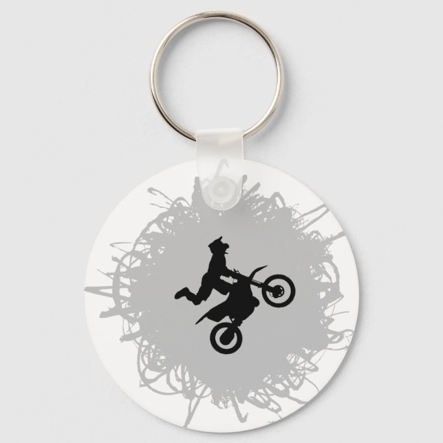Chaveiro Estilo de Escrivação de Motocross (Frente)
