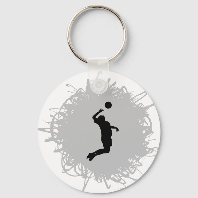 Chaveiro Estilo de Escrivatura de Voleibol (masculino) (Frente)