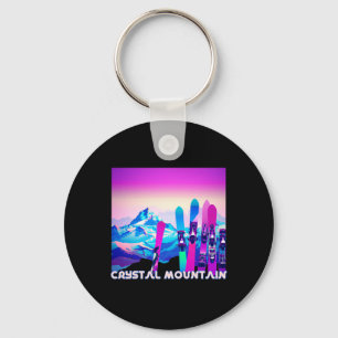 Chaveiro Estilo De Esqui Retro De anos 80 Crystal Mountain