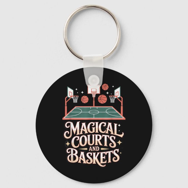 Chaveiro Estilo de Jogo Magic Draft da Corte de Basquete Fa (Frente)