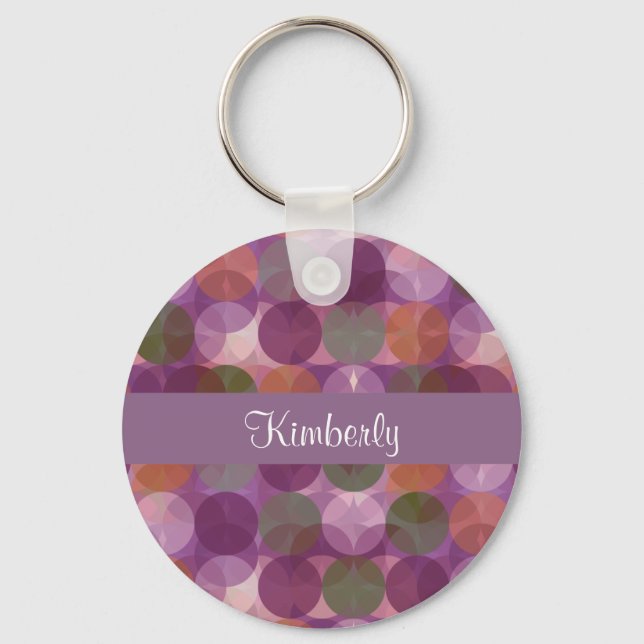 Chaveiro Estilo de Monograma Moderno (Frente)