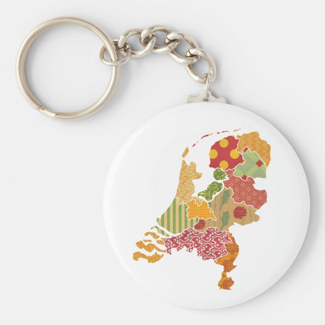 Chaveiro Estilo de Patchwork Bohemian da Província Holandes (Frente)