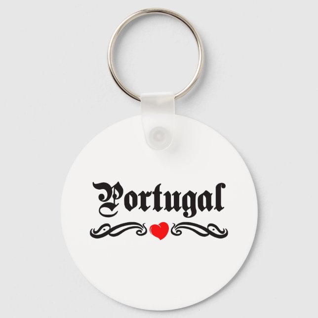 Chaveiro Estilo de Tatuagem de Portugal (Frente)