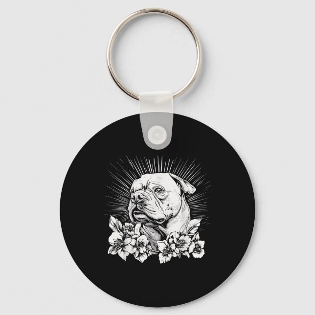 Chaveiro Estilo de Tatuagem Retroativa Cachorro Grande (Frente)