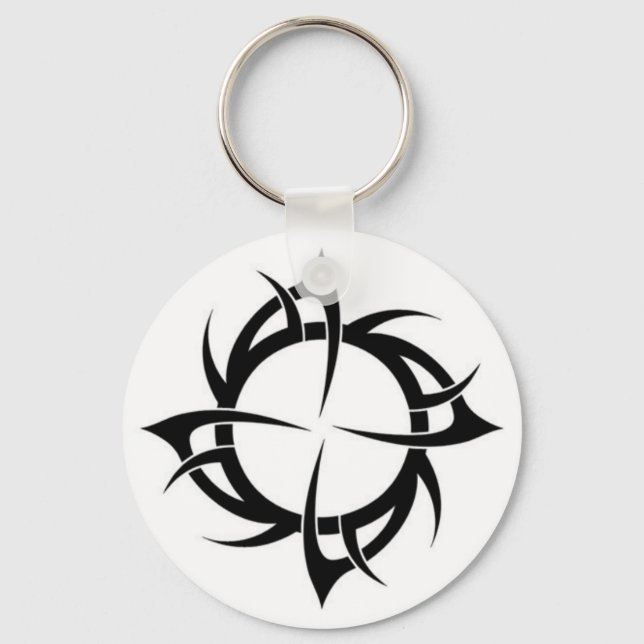 Chaveiro Estilo de Tatuagem Tripla (Frente)