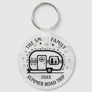 Chaveiro Estilo de vida de acampamento rústico feito sob