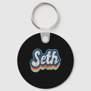Chaveiro Estilo de Vintage do Seth First Name Boy 70s 80s P