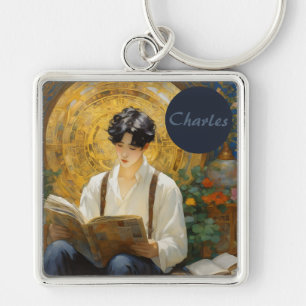 Chaveiro Estilo de Vintagem Romântico Arte de Leitura de Me