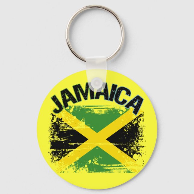 Chaveiro Estilo Grunge Design de Sinalizador Jamaica (Frente)