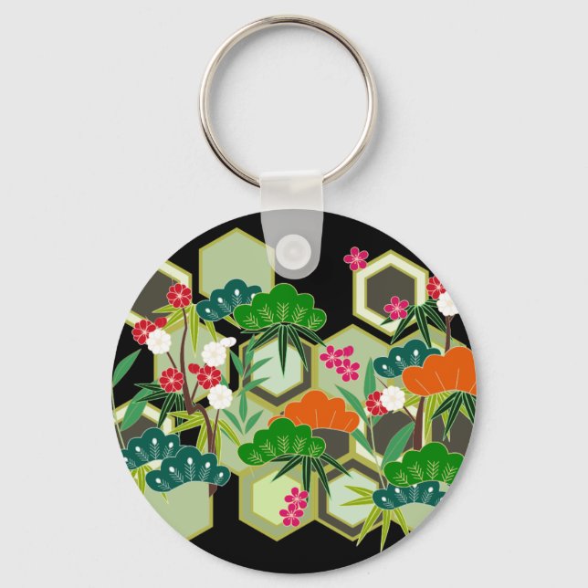 Chaveiro Estilo Japonês do Dia do ano novo (Frente)