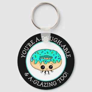 Chaveiro Estilo Kawaii Geleia Rosquinha Flertando Pun