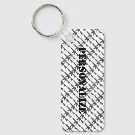 Chaveiro Estilo Militar Gun Camouflage GI Rifle Fol B/W