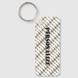 Chaveiro Estilo Militar Gun Camouflage GI Rifle Sepia