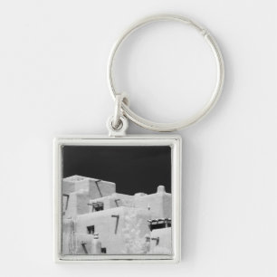 Chaveiro Estilo Pueblo Inn adobe em Loretto, Santa Fe, Novo